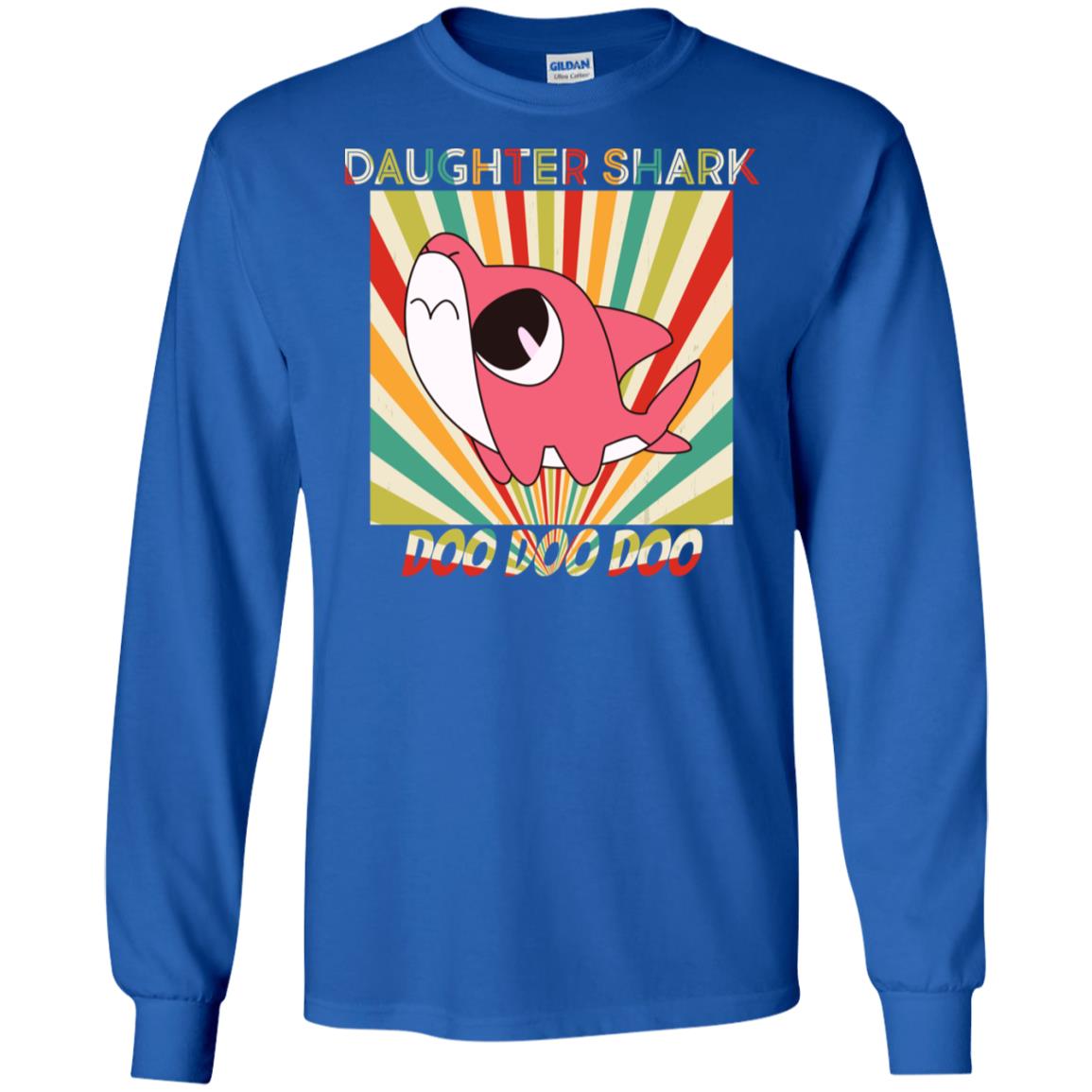 Daughter Shark Doo Doo Doo Family Shark Gift Shirt Royal