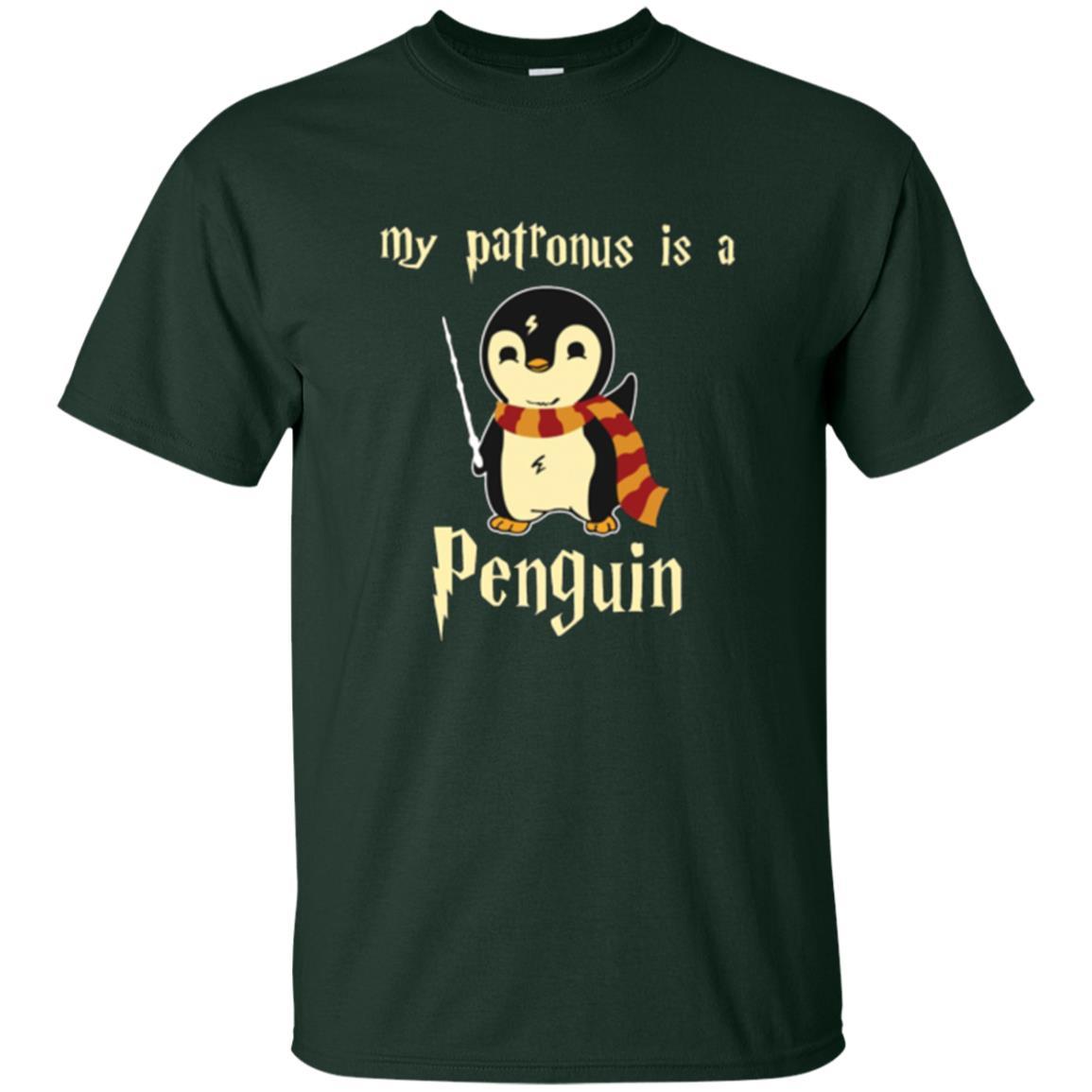 Penguin Lover T-shirt My Patronus Is A Penguin Forest Green