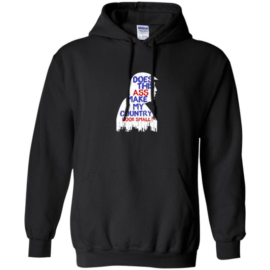 Political T-shirt Does This Ass Make Country Look Small Black