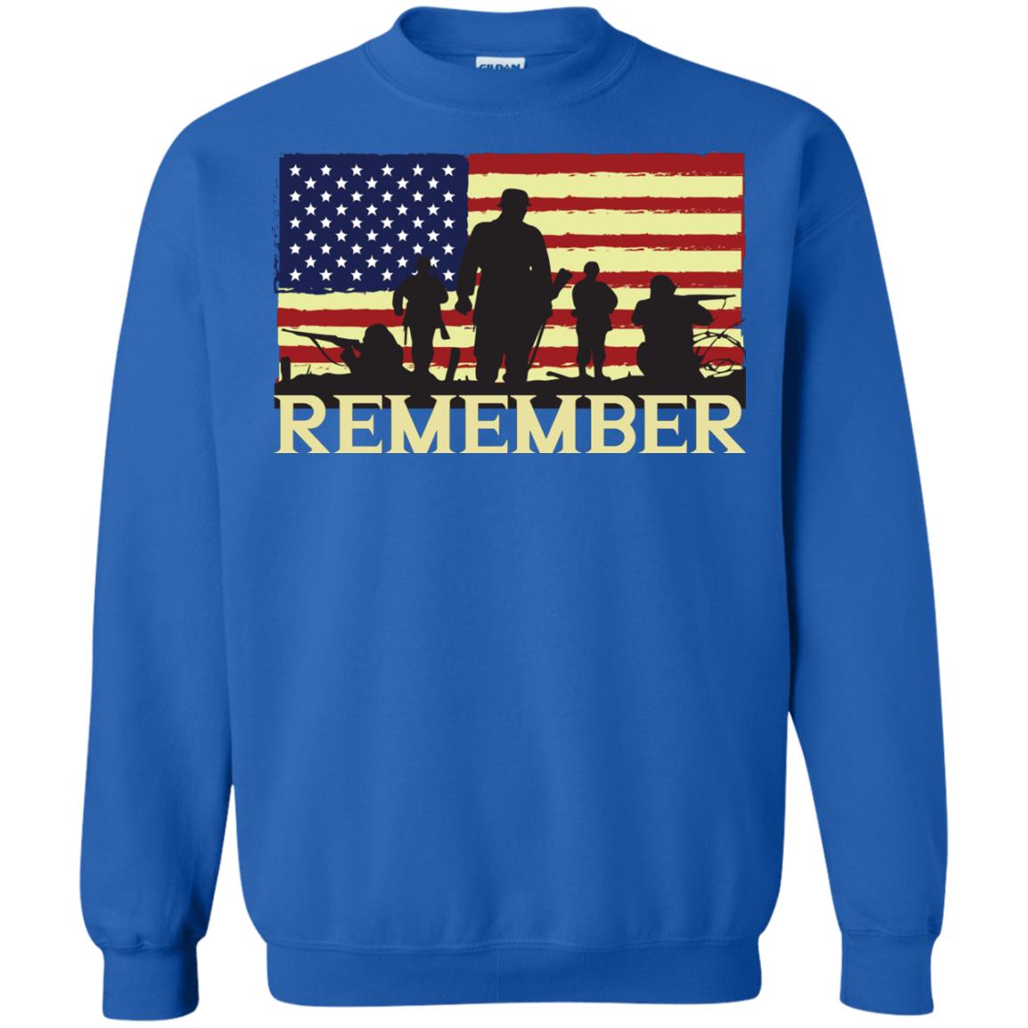 Military Of United States Memorial Day Shirt Royal