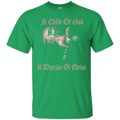 Crusader Knights Templar T-shirt A Child Of God Irish Green