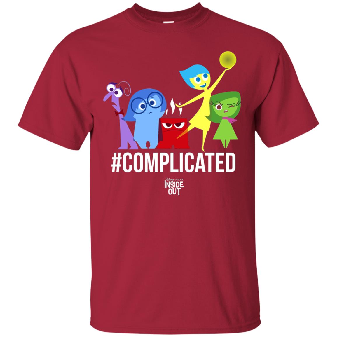 Inside Out Complicated Emotions Graphic T-shirt Cardinal