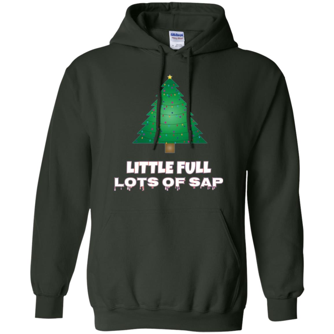 Christmas T-shirt Little Full Lots Of Sap Forest Green