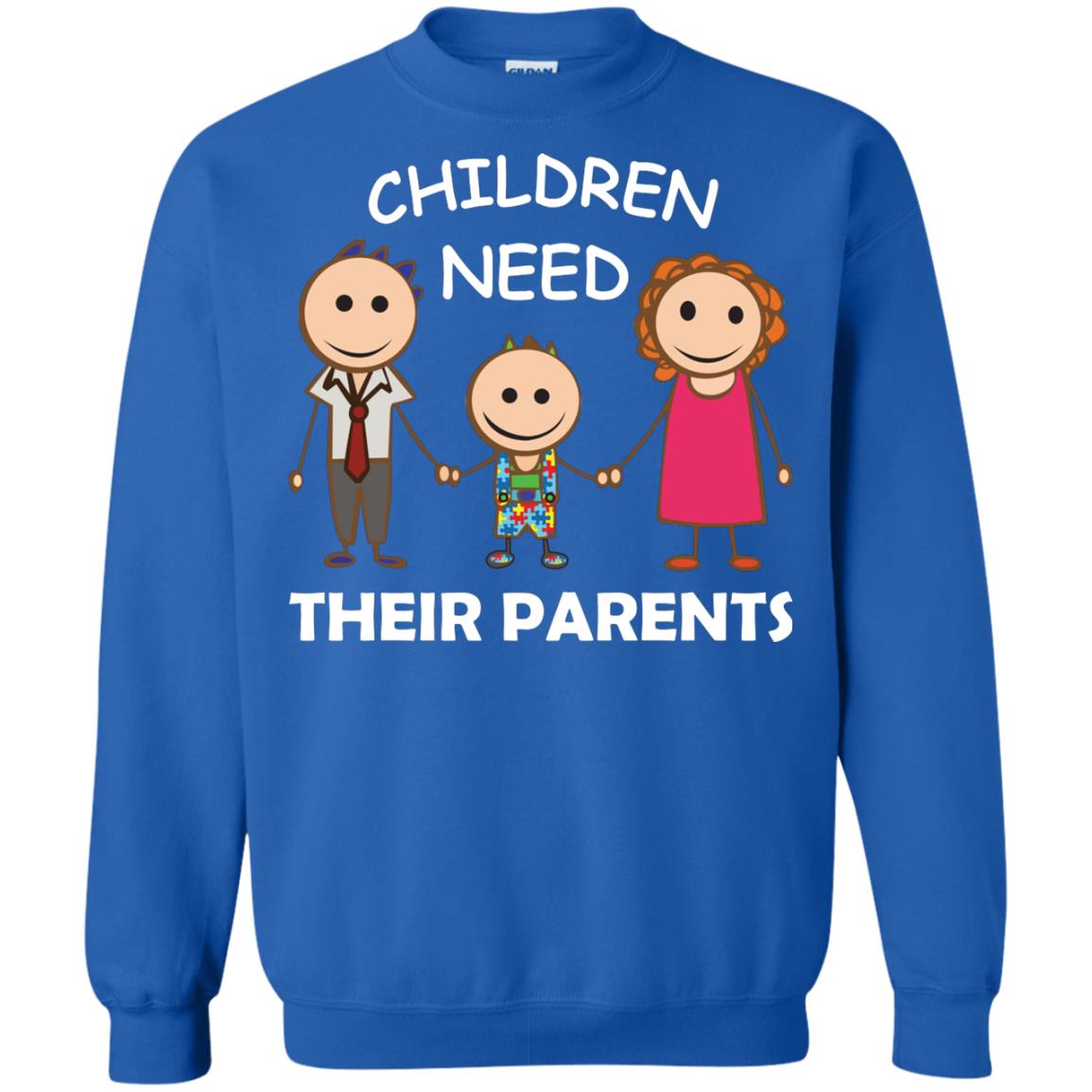 Children Need Their Parents End Separation Family Shirt Royal