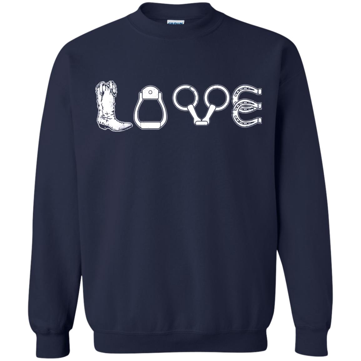 Love Riding Horse Shirts Navy