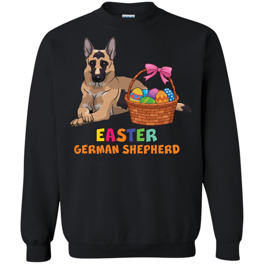 Easter German Shepherd Dog Lover T-shirt For Easter Black