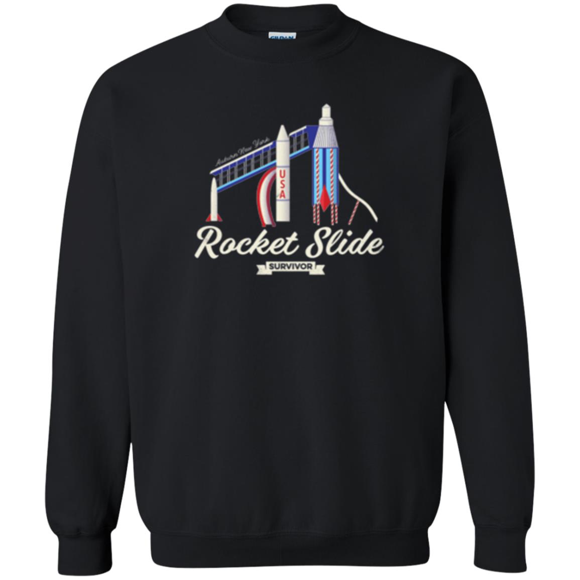 I Survived The Rocket Slide T-shirt Black