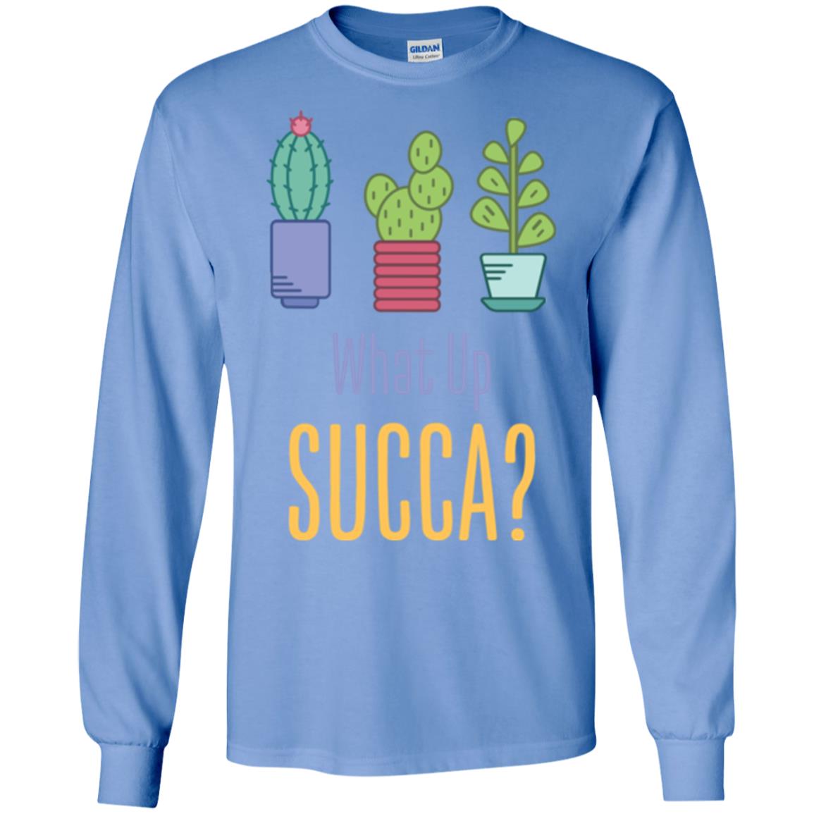 Cactus T-shirt What Up Succa Carolina Blue