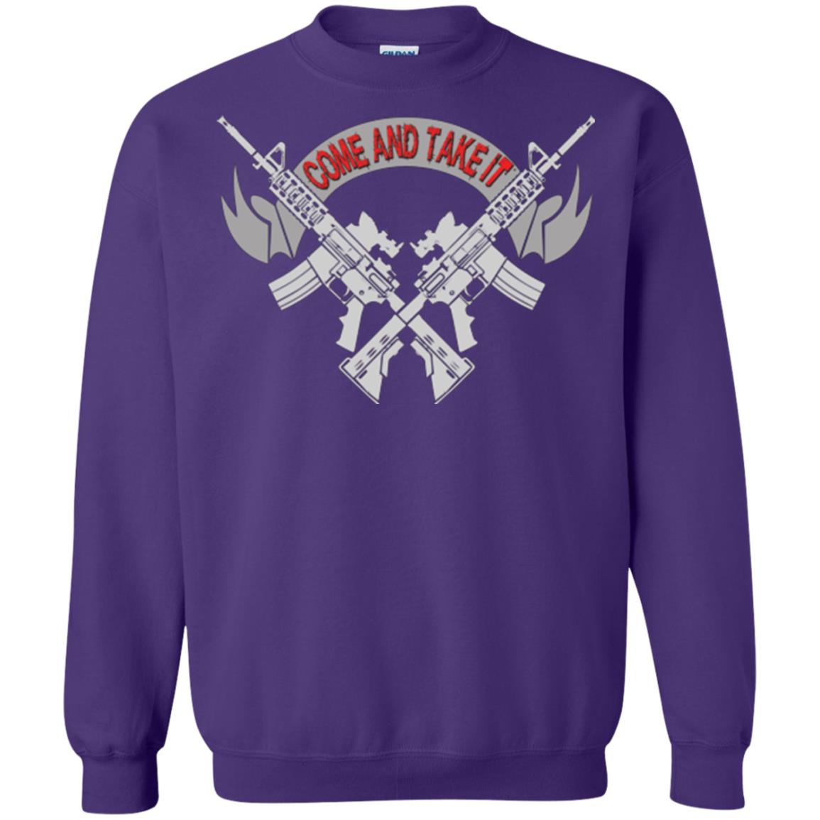 Military T-shirt Come And Take It Purple