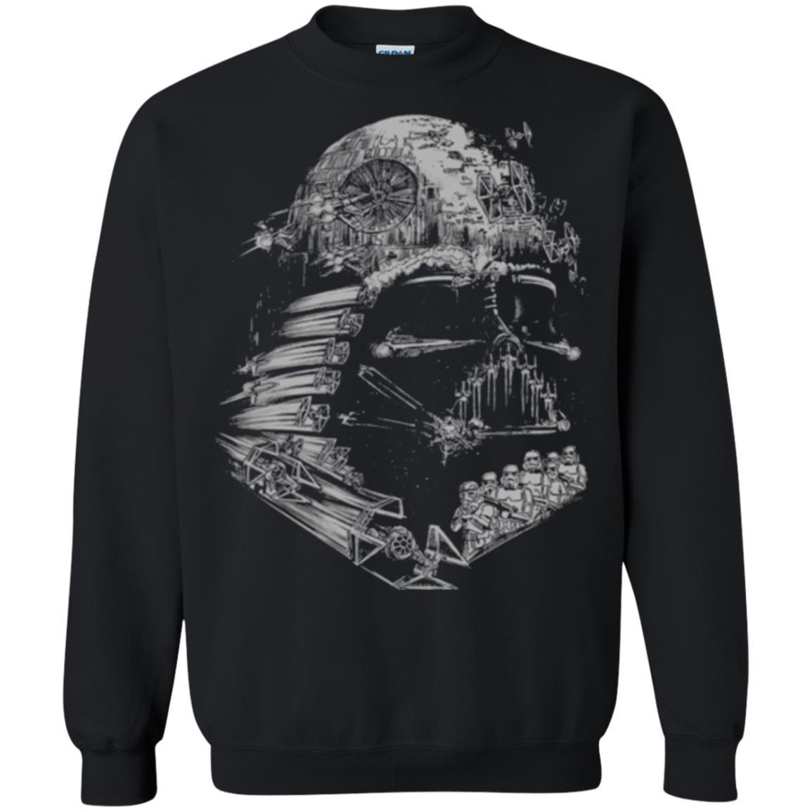 Film T-shirt Star Wars Darth Vader Build The Empire Graphic Black