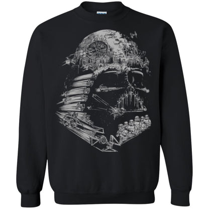 Film T-shirt Star Wars Darth Vader Build The Empire Graphic Black
