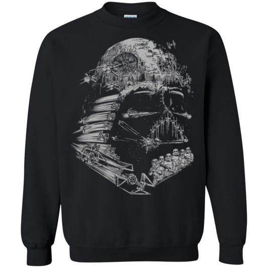 Film T-shirt Star Wars Darth Vader Build The Empire Graphic Black