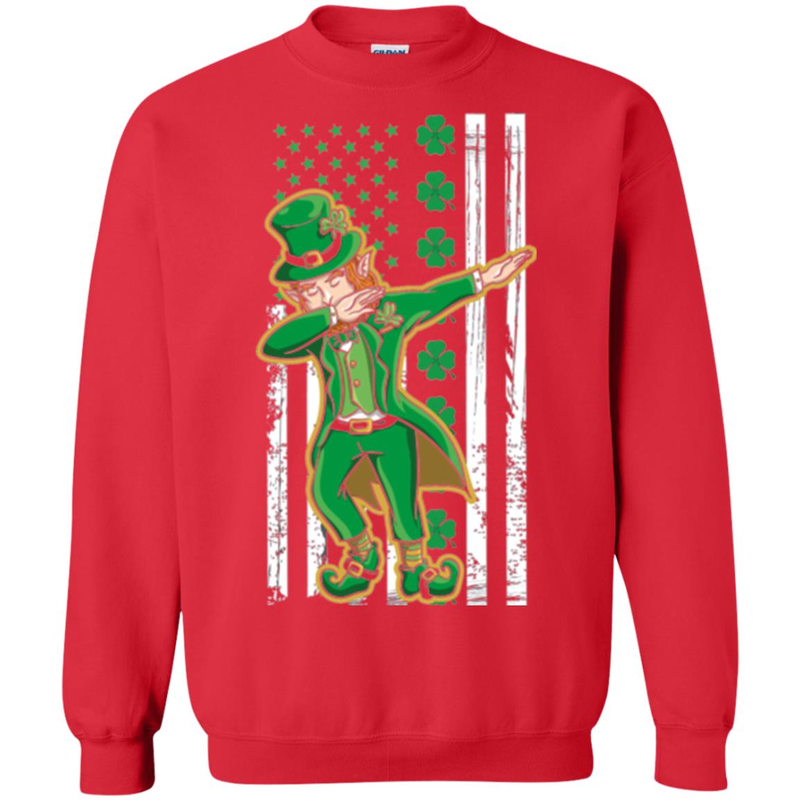 Dabbing Leprechaun St. Patrick's Day T-shirt Red