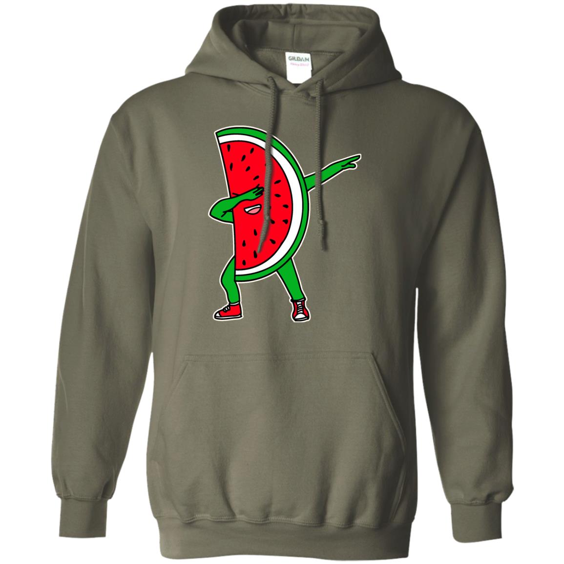 Dabbing Watermelon Shirt Military Green