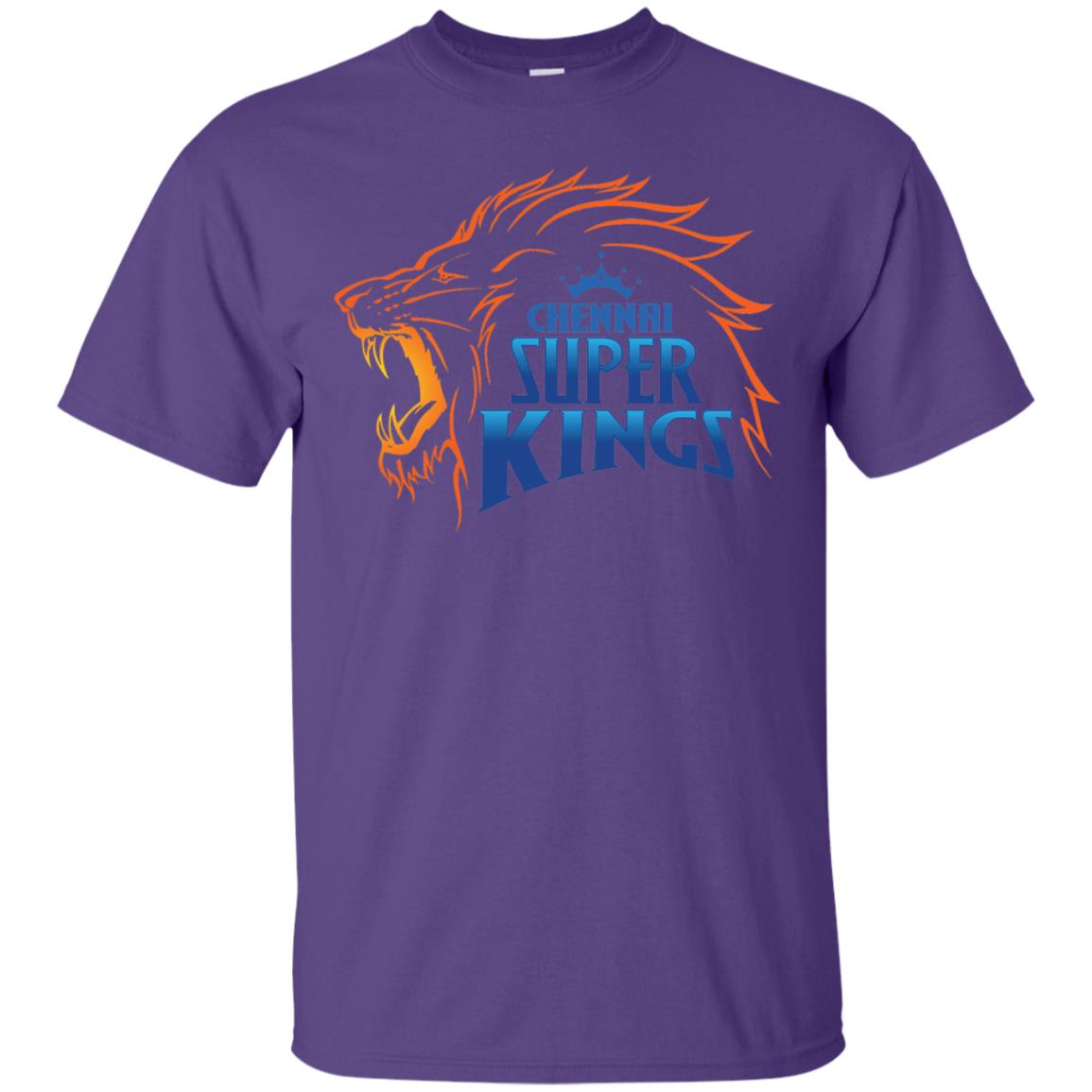 Chennai Super Kings Cricket Fans 2018 T-shirt Purple