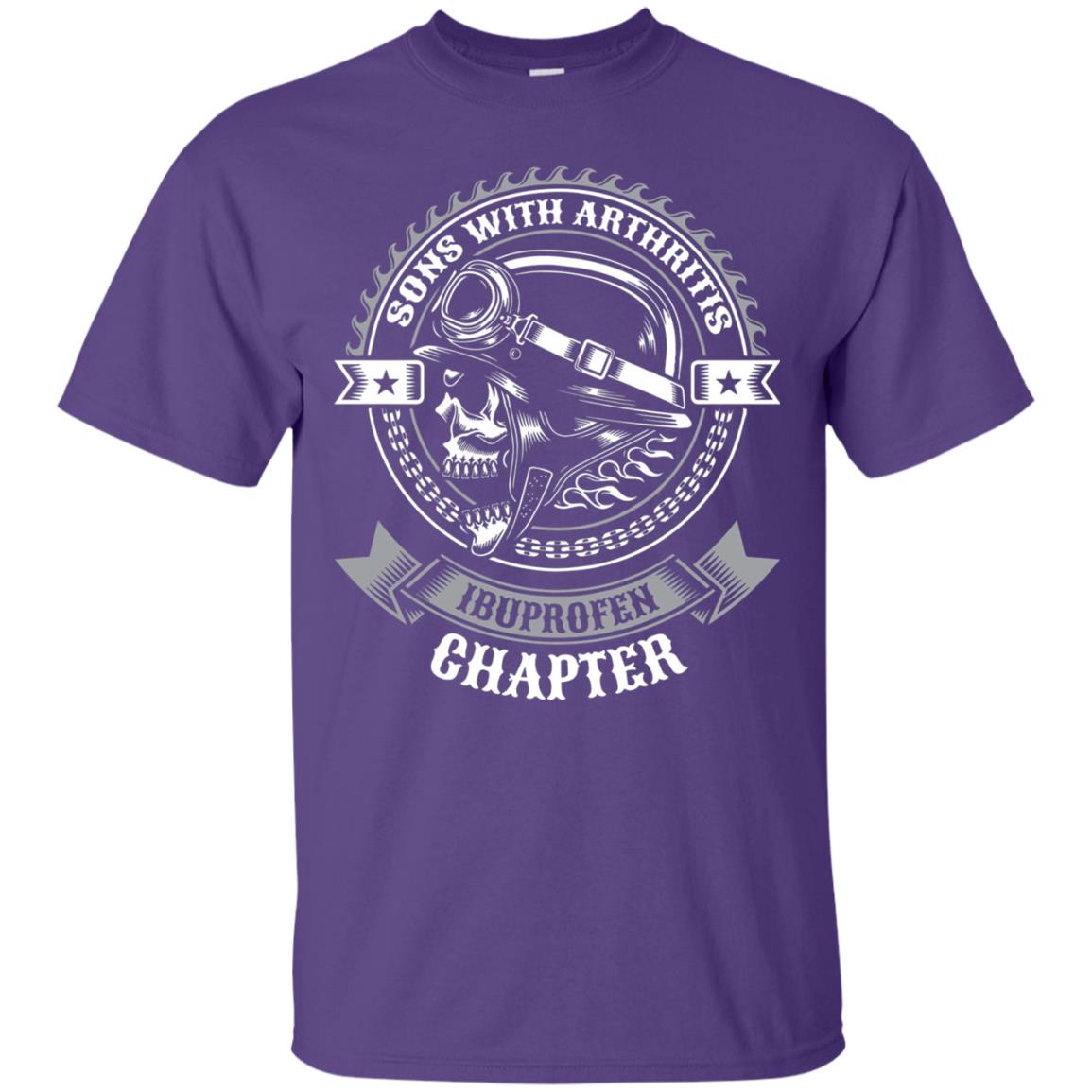 Sons With Arthritis Ibuprofen Chapter Funny Bikers Shirt Purple