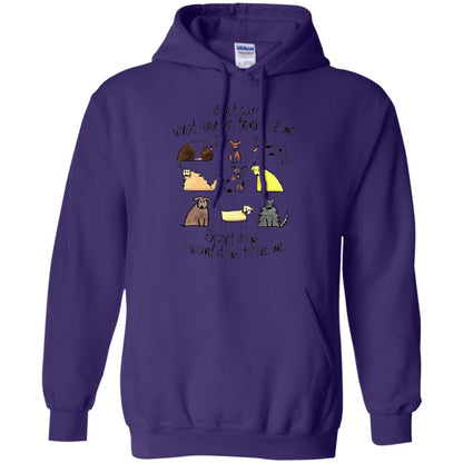 Dog Lover T-shirt I Don_t Care What Anyone Thiks Of Me Purple