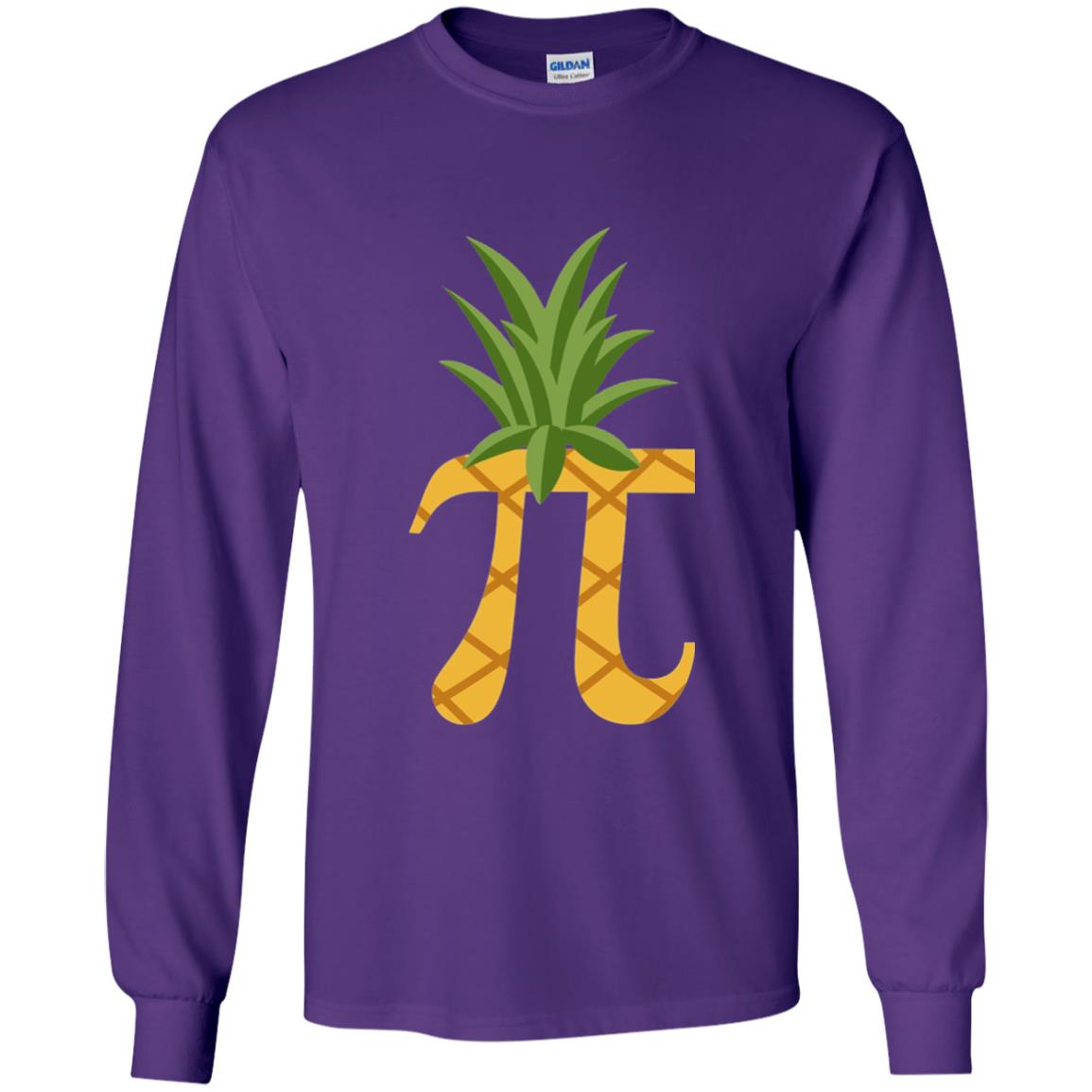 Parody Of Pi Pineapple Funny Pi Day T-shirt Purple