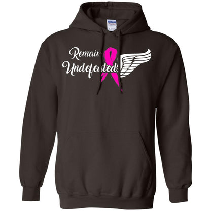 Breast Cancer T-shirt Remain Undefeated Dark Chocolate