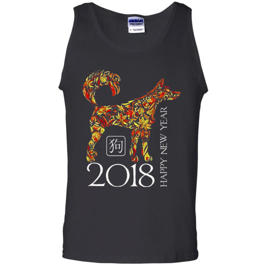 Dog Lover T-shirt Year Of The Dog 2018 Chinese New Year T-shirt Black