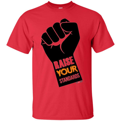 Raise Your Standards Motivatitonal Fitnoquit T-shirt Red