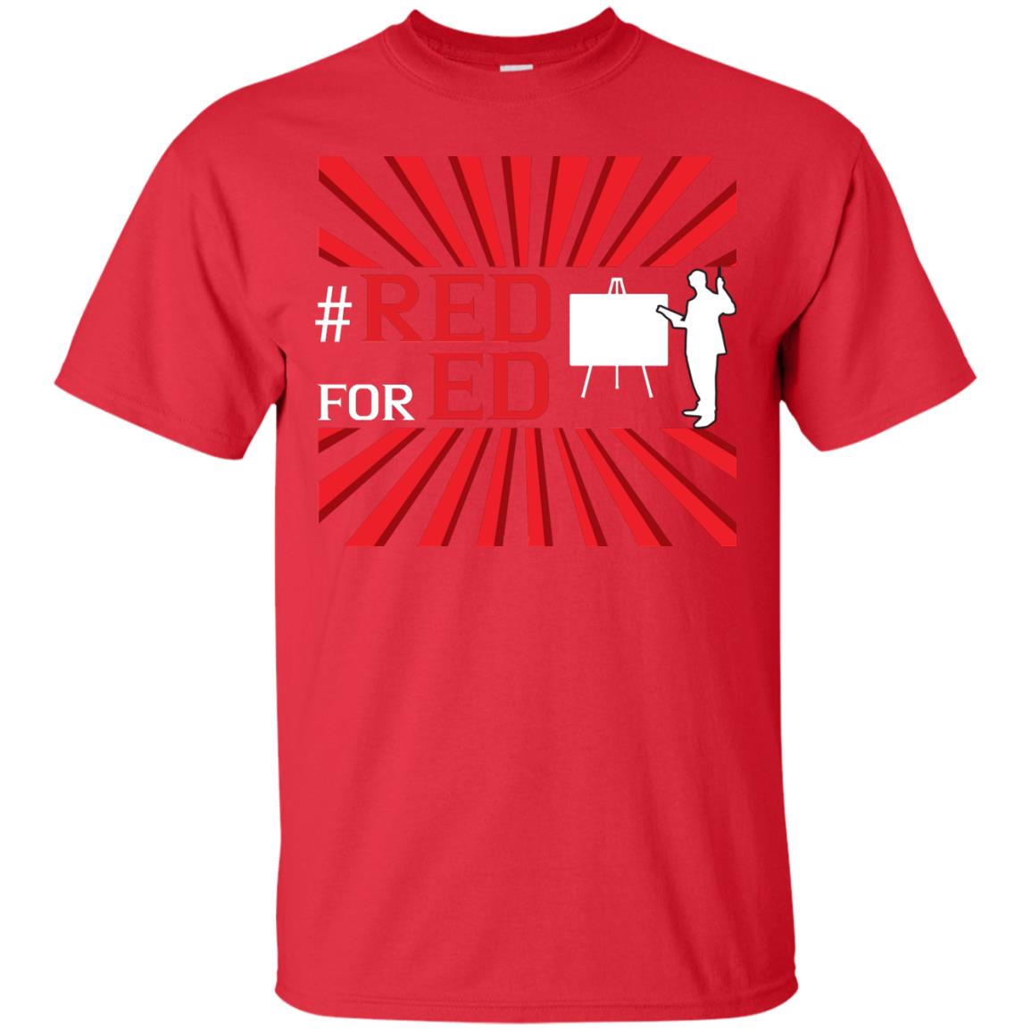Hashtag Red For Ed Teachers Shirt Red