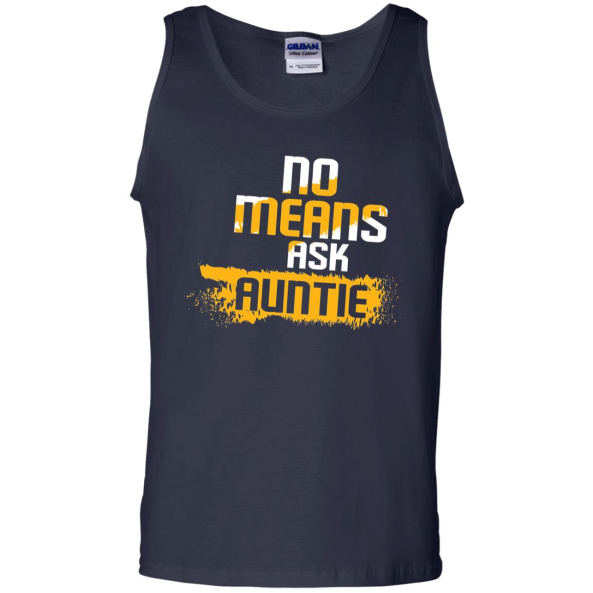 No Mean Ask Auntie Aunt Shirt For Womens Navy