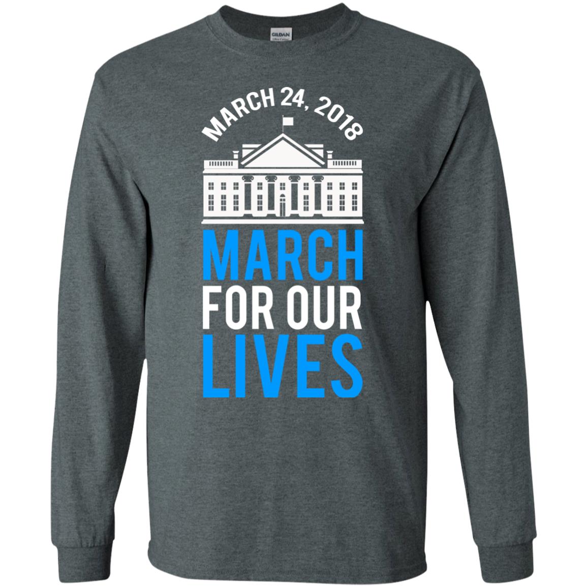 March For Our Lives March 24 2018 T-shirt Dark Heather