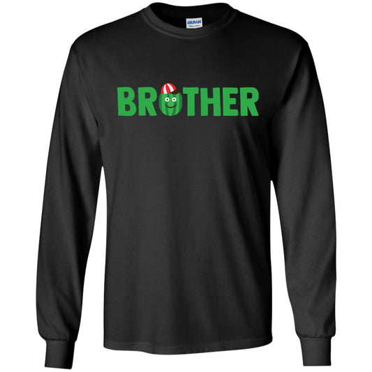 Brother Watermelon Funny Summer Melon Fruit Shirt For Brother Black