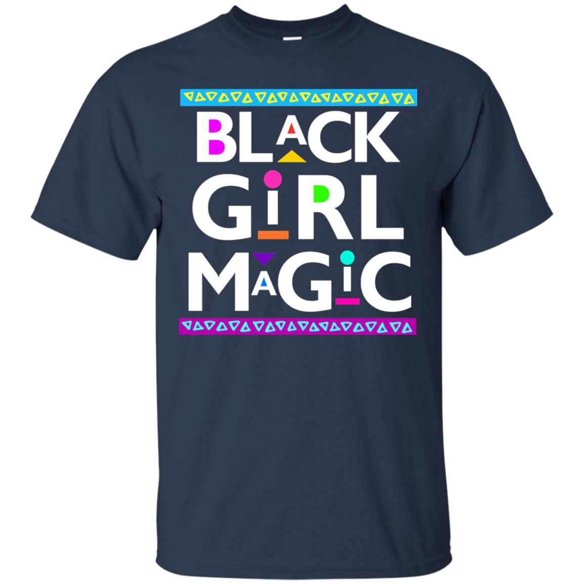 Black Girl Magic T-shirt Women_s Black History Navy