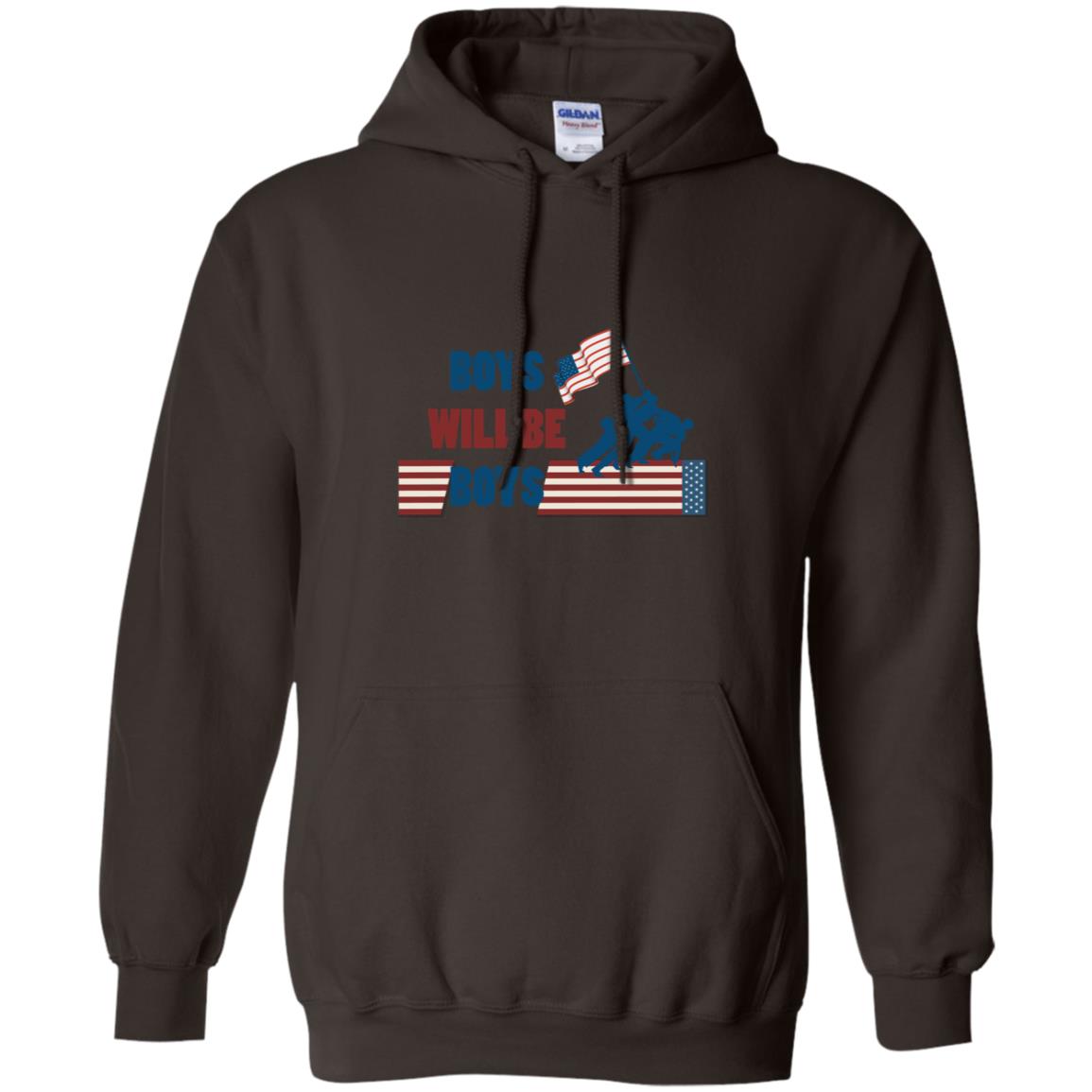 Boys Will Be Boys Military Shirt Dark Chocolate