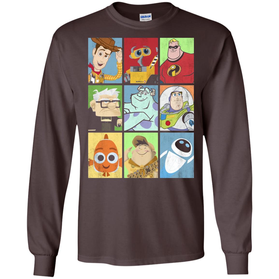 Epic Boxed Up Line Up Character Graphic T-shirt Dark Chocolate
