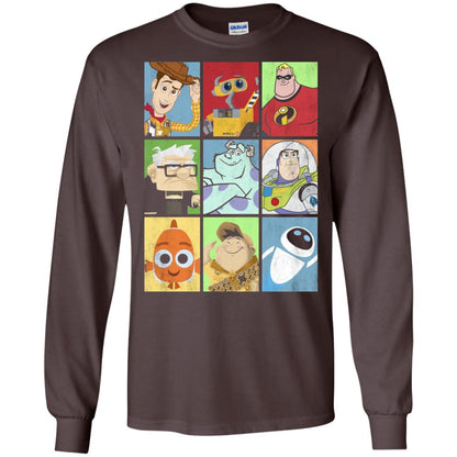Epic Boxed Up Line Up Character Graphic T-shirt Dark Chocolate