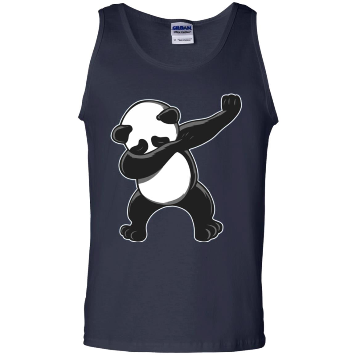 Funny Panda Dab T-shirt Cute Dabbing Panda Navy