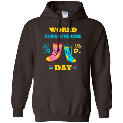 World Down Syndrome Day Hands And Stocks Shirt Dark Chocolate