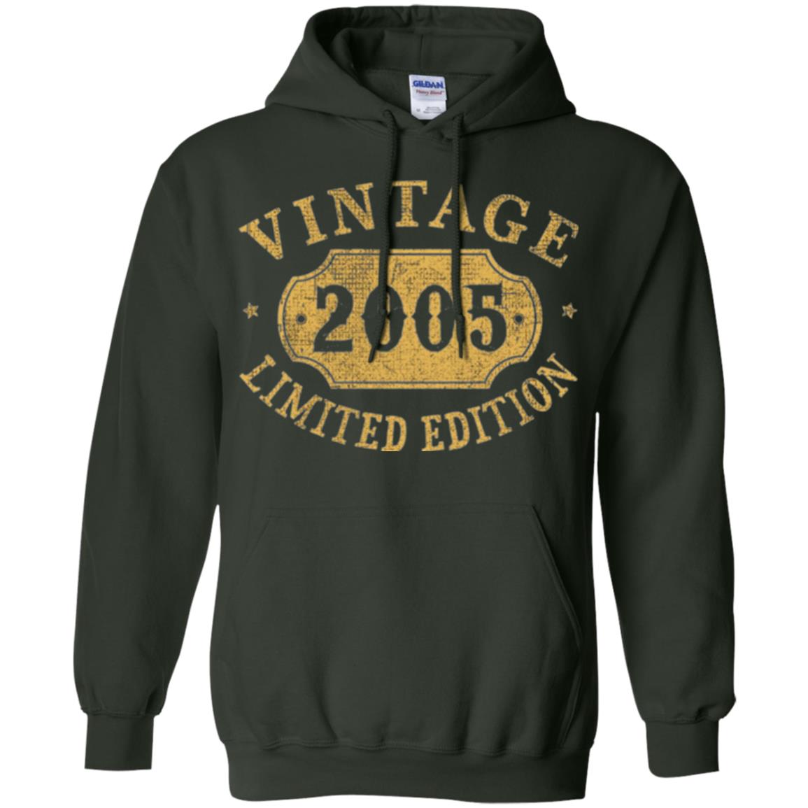 Brithday T-shirt Vintage 2005 Limited Edition Forest Green