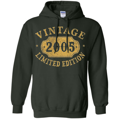 Brithday T-shirt Vintage 2005 Limited Edition Forest Green