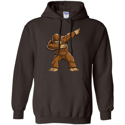 Monkey T-shirt Bigfoot Sasquatch Dabbing Dark Chocolate