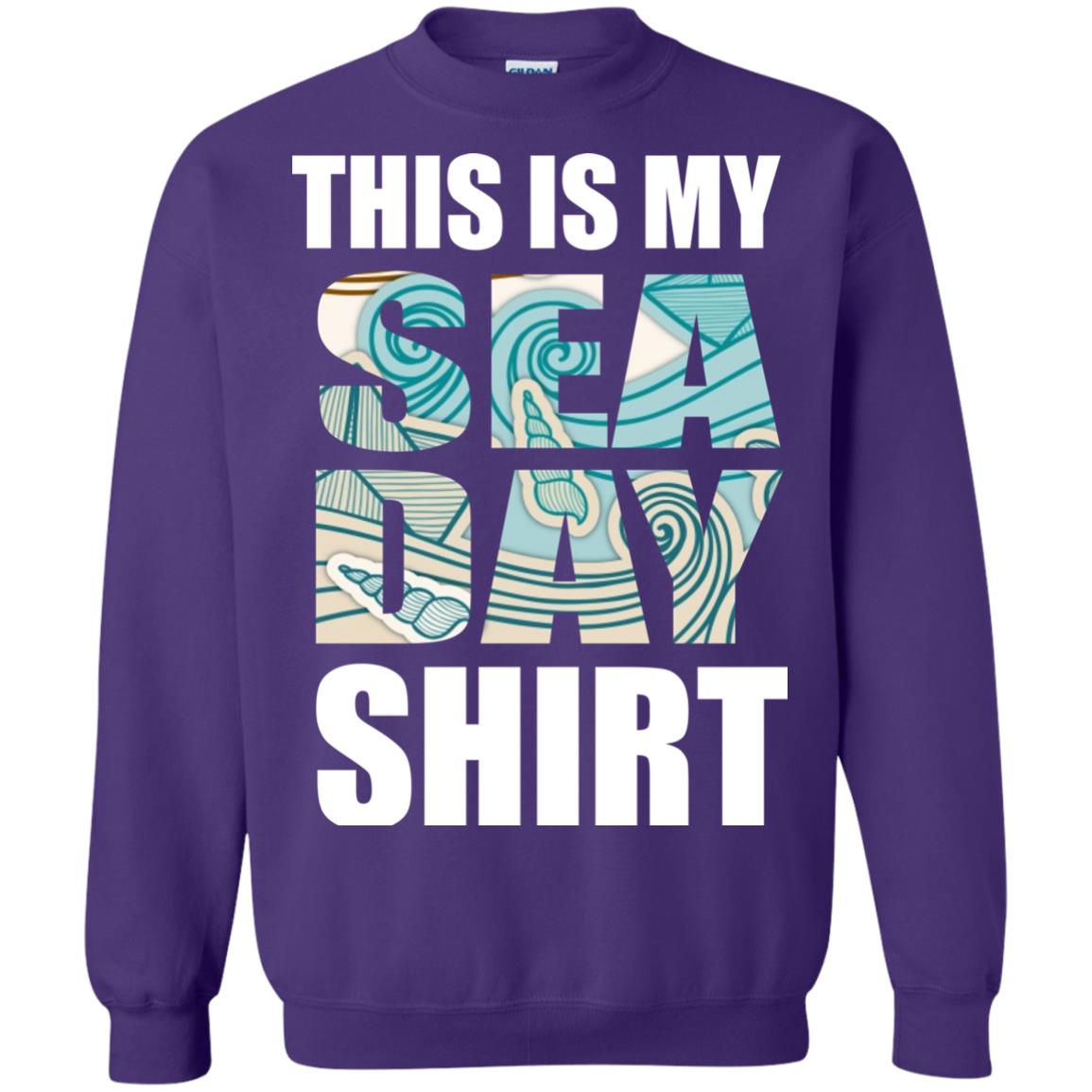 Summer Vacation T-shirt This Is My Sea Day Purple