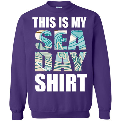Summer Vacation T-shirt This Is My Sea Day Purple