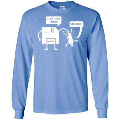Usb Floppy Disk T-shirt I Am Your Father Carolina Blue