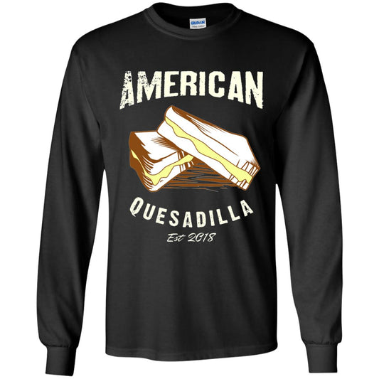 American Quesadilla Est 2018 Grilled Cheese T-shirt Black