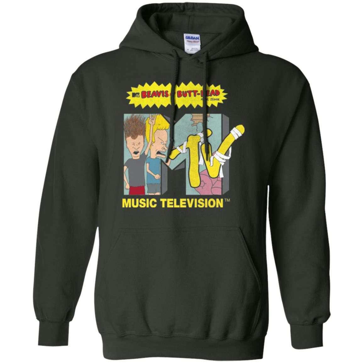 Mtv Logo T-shirt Beavis And Butt Head Forest Green