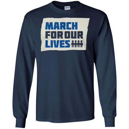 March For Our Lives Anti Gun T-shirt Navy