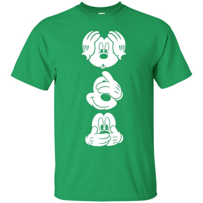 Cartoon T-shirt Disney Mickey Mouses Graphic Irish Green