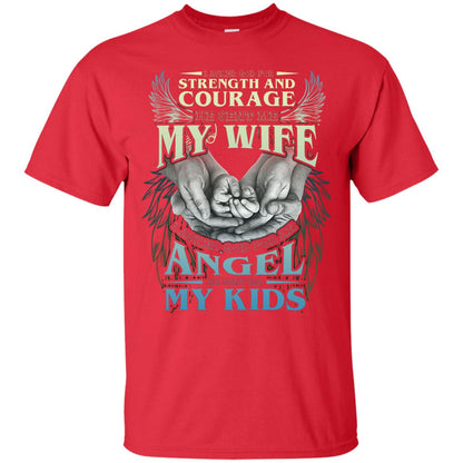He Sent Me My Wife And My Kids Family Shirt Red