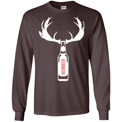 Christmas T-shirt Funny Christmas Reinbeer Dark Chocolate
