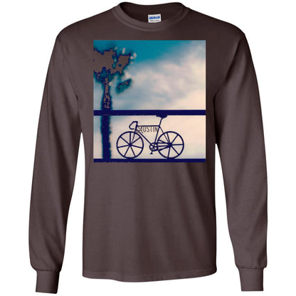 Biking In Austin T-shirt Dark Chocolate
