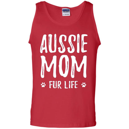 Aussie Mom Fur Life T-shirt Red