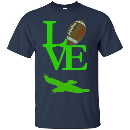 Football Lover T-shirt Love Football Flying Bird T-shirt Navy